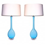 Pale Blue Lamps