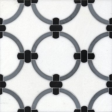 BeauMonde_Mosaic_CARY+in+Thassos,+Bardiglio+and+Negro+Marquine