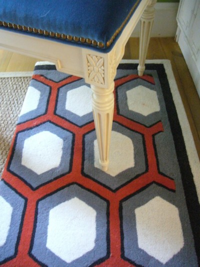 Electric-RED-wool carpet